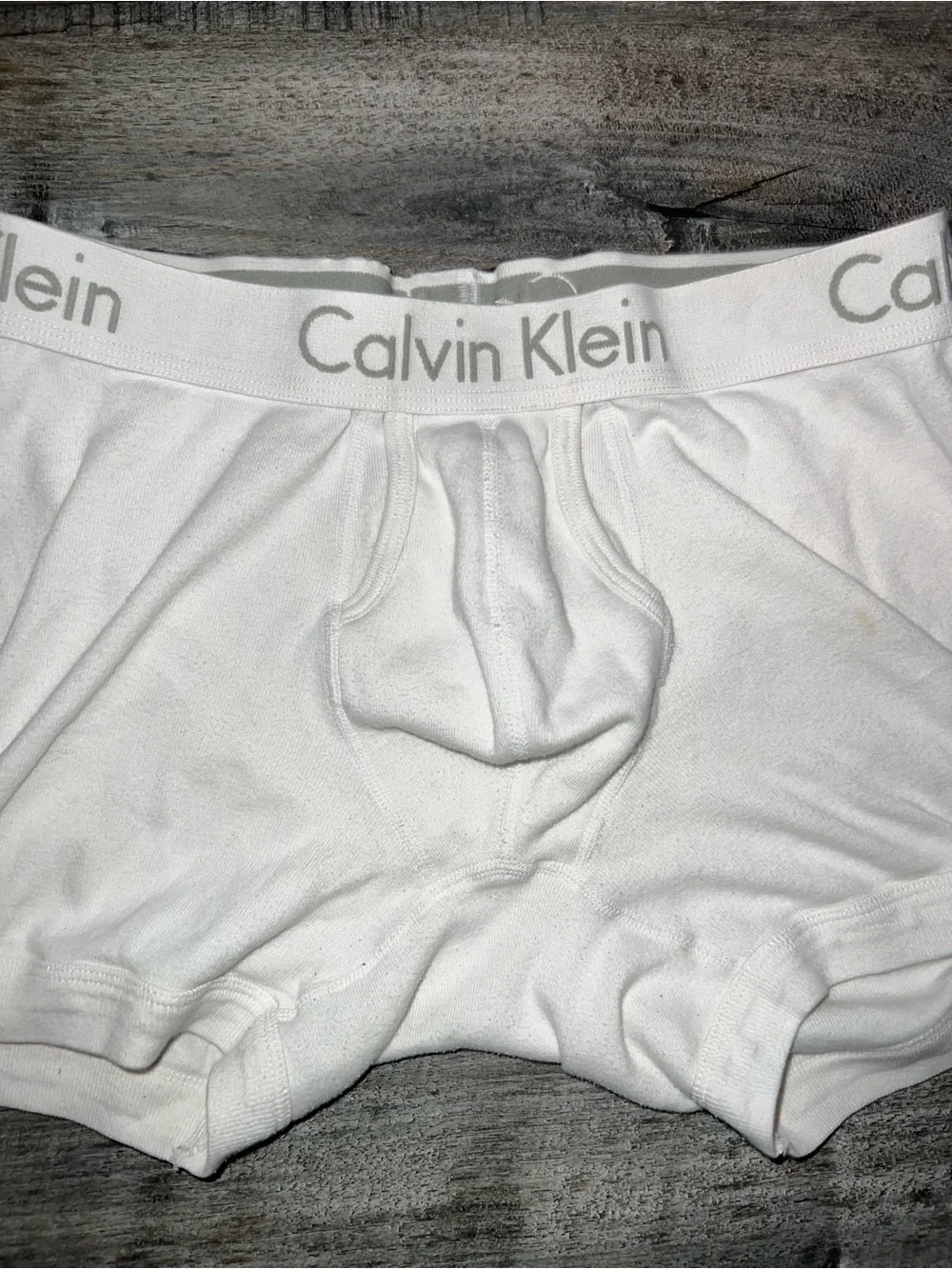 Calvin Klein Men’s White Cotton Boxer Briefs
